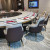 Club Modern Light Luxury Bentley Chair Hotel Box Solid Wood Table and Chair Restaurant Electric Dining Table and Chair