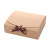 Factory in Stock Packing Box Kraft Paper Gift Packing Box Retro Simple Paper Box Black Card Gift Box Customizable