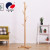 Solid Wood Hanger Floor Bedroom Coat Rack Simple Modern Single Pole Clothes Hanger Home Room Storage Bag Hanging Rack