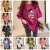 Women's Short-Sleeved T-shirt 2021 Summer New Korean Style Large Size Loose Student Printed Women's T-shirt Foreign Trade Stall Wholesale Goods