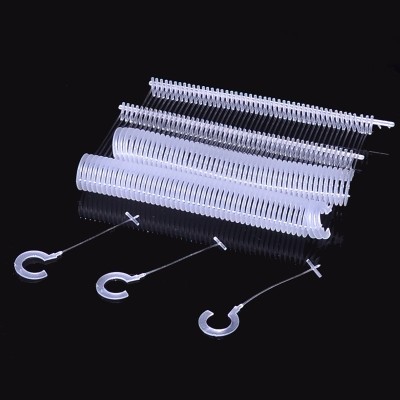 Large Quantity Wholesale Hook Thick Plastic Pin Tag Plastic Question Mark Full Stop Black and White Plastic Needle Sample Customization