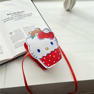 Children's Outing Trendy Moetry Baby New Little Girl Coin Purse Princess Cute Fashion Cat Shoulder Messenger Bag