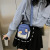 Wholesale Contrast Color Casual Crossbody Bag Female Student New 2021 Korean Nylon Artistic One-Shoulder Phone Small Square Bag