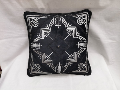 European-Style Embroidered Pillow Pillow Cover Cushion Cushion Cover Sofa Backrest Automotive Waist Cushion