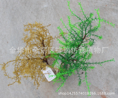 Simulation Tropical Leaves Floor Bonsai Ground Cover Camel Thorn Grass Leaves Desert Plant Museum Project Wholesale