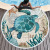 Round Printed Beach Towel Microfiber Double-Sided Velvet Shawl Beach Towel Quick-Drying Bath Towel Large Customized Size Towel