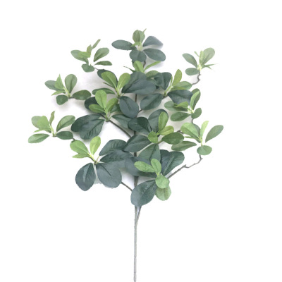 2021 New Artificial Green Plant Fulutong Single Stem Plant Photography Background Leaf Engineering Decoration Factory Wholesale