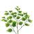Artificial Plant Poplar Leaf Autumn Color Maple Leaf Locust Tree False Leaf Single Stem Decorative Desert Green Plant Wholesale