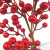 Factory Wholesale New Product Simulation Single Stem 13 Head Chinese Hawthorn Hollyberry New Year Custom Fortune Berry Floor-Standing Decorations