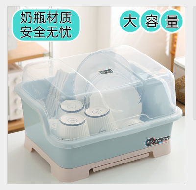Household Tableware Storage Box Place Bowls and Dishes Draining Cupboard Table Top Storage Bowl Rack Covered Box Kitchen All Products