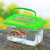 Medium and Small Plastic Turtle Jar Fish Globe Crawler Feeding Pet Box Portable Transparent Transport Box Turtle Box