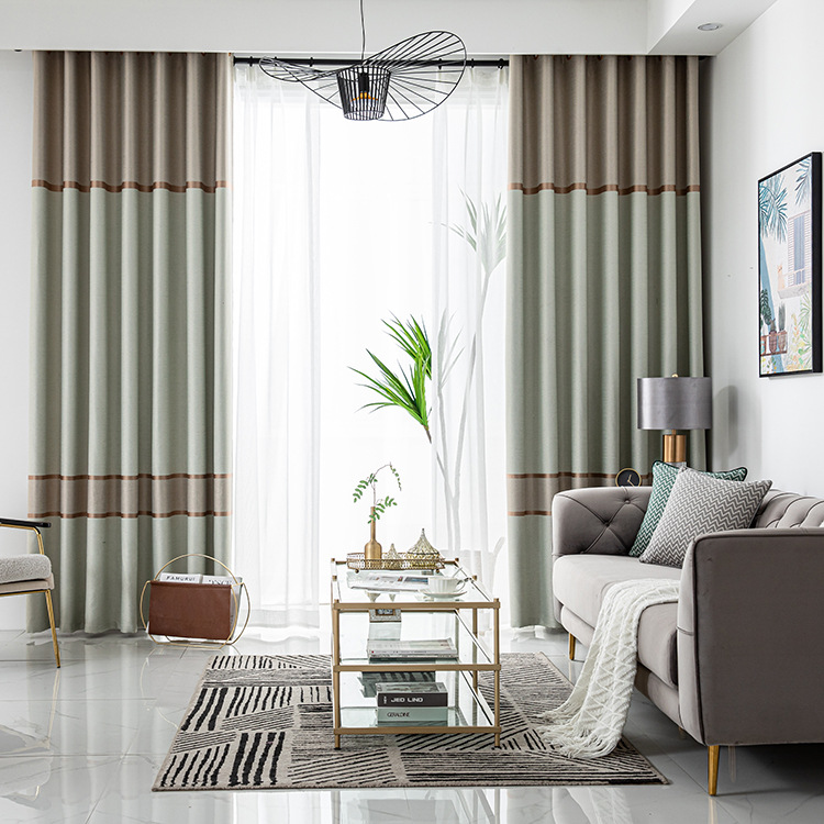 厂家直销工程布阳三条压花黑丝遮光布 提供一件代发 支持剪样加工