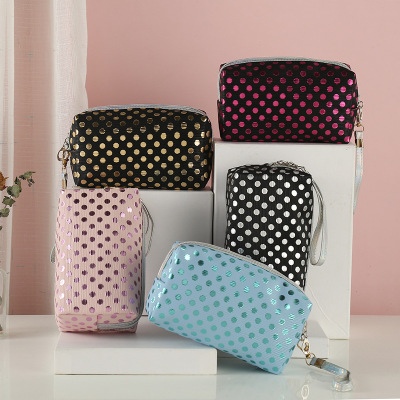 New Style European American Style Cosmetic Bag Fashion Polka Dot Printing Portable Multi-Purpose Cosmetic Bag Wash Bag Storage Bag