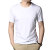 Summer round Neck Short Sleeves Cotton Men's T-shirt Youth Loose Solid Color and V-neck T-shirt Sweat-Absorbent Breathable Top Men