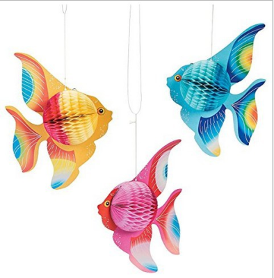 Xiaoqing New Elements Color Unified Paper Carving Small Goldfish Pattern Paper Flower-Turning Custom Paper Crafts Amazon EBA