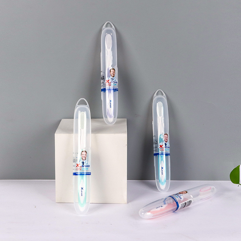 晨医生微商爆款X-brush炫洁牙刷 便携式成人软毛旅行家庭牙刷批发