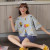 Nightdress Women's Summer Cotton Short Sleeve Comfort and Casual Sweet and Loose round Neck Summer Thin Girls Pure Cotton Pajamas
