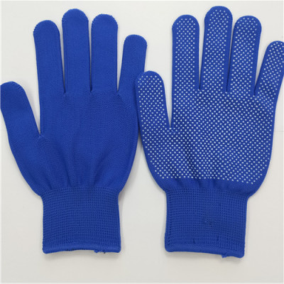 Non-Slip 13-Pin Nylon Dispensing Labor Protection Gloves Colored Beads Spot Order Customized According to Customer Requirements