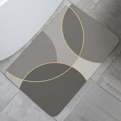 Customized Nano Diatom Ooze Soft Floor Mat Bathroom Diatomite Absorbent Soft Floor Mat Bathroom Quick-Drying Kitchen Non-Slip Mat