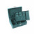 Double-Layer Large Capacity Dark Green Chamois Leather Flannel Ornament Storage Box Earrings Jewelry Box Necklace Ring