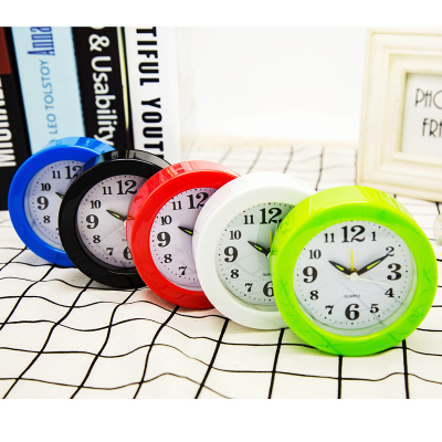 Factory Supply Simple Fashion Student Children Bedside Alarm Clock Desk Clock Creative Personality Cartoon Bedroom Alarm Watch