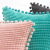 INS Home Fabric Corn Velvet Ball Living Room Sofa Pillow Cases Modern Solid Color Corduroy Cushion Throw Pillowcase