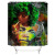 Graphic Customization African Girl Series Waterproof Shower Curtain 3D Patterned Polyester Fabric Bathroom Partition Shower Curtain Set