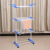 Commodity Folding Floor Drying Rack Wholesale Wing-Shaped Movable Three-Layer Towel Drying Rack with Wheels