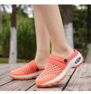 2021 Spring and Summer New Fitness Running Shoes Breathable Mesh Sandals Height Increasing Air Cushion Shoes School Season Student Shoes