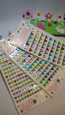 Acrylic Triangle Diamond Sticker New Stickers Support Custom Order of up to 2000 Pieces