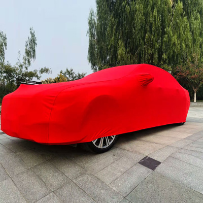 Cross-Border Supply General-Purpose Soft Polyester Spandex Elastic Car Clothing Dustproof and Antifreeze Sunscreen and Waterproof Car Cover