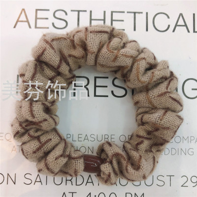 Cross-Border Hot Sale Autumn and Winter Pork Intestine Ring Hair Ring Elastic Hair Ring Factory Direct Supply