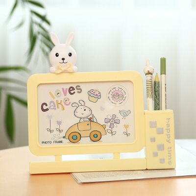Children's Photo Frame Haotao Photo Frame HT-TF2307 Rabbit Pen Holder 6-Inch (3 Colors)