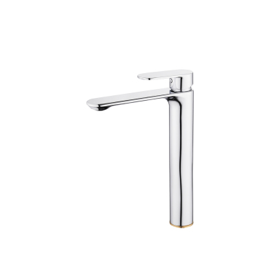 Washbasin Faucet Copper Bathroom Washbasin Faucet Recommended Installation Drop-in Sink Single Hole Hot and Cold Water Faucet