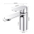 Washbasin Faucet Copper Bathroom Washbasin Faucet Recommended Installation Drop-in Sink Single Hole Hot and Cold Water Faucet