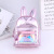 New Fashion Trendy Mesh Sequined Small Backpack Sweet Cute Rabbit Ears Children Backpack Zipper Schoolbag