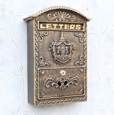 European Cast Iron Email Angel Letter Box