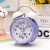 Simple Fashion 6017 Mute Cartoon Face Bell Alarm Clock with Light Creative Children Student Bedroom Gift Department Store