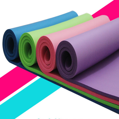 NBR Yoga Mat Yoga Practice Mat Thickened Non-Slip Gymnastic Mat Dance Mat Tablet Supporting Pad in Stock Wholesale