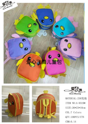 Penguin Preschool School Bag Boys and Girls Kindergarten Backpack Cartoon Style Fashion Schoolbag.
