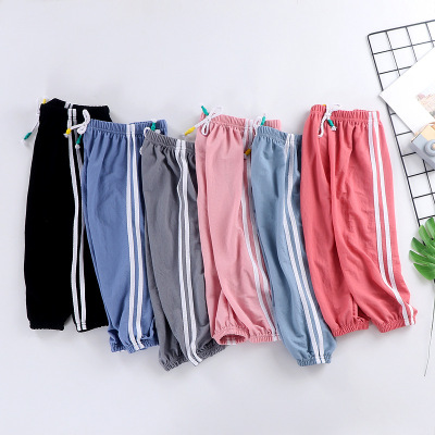 Children's Anti-Mosquito Pants Summer 2021 New Children's Sports Pants Thin Baby Korean Children's Clothing Children and Teens Pants Wholesale