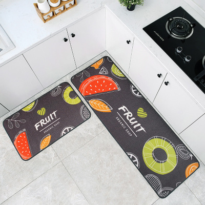 INS Cross-Border Kitchen Absorbent Oil-Absorbing Floor Mat Long Non-Slip Mat Kitchen Doormat Household Carpet Mats