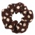 Autumn and Winter Plush Fabric Leopard Print Dots and Stripes Large Intestine Hair Ring Hair Rope Simple Ornament Juxin