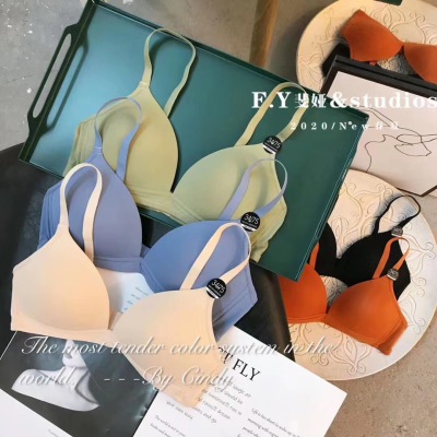 Weishang Yousendi Triangle Cup Clothing Store Same Style Wireless Seamless Adjustable Shoulder Strap Big and Small Chests Thin Bra