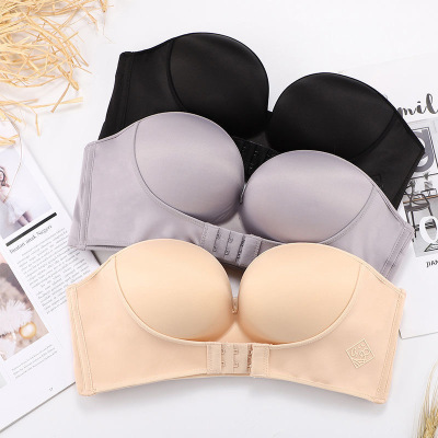 QQ Candy Manufacturer's Bra Small Chest Push up Girl's Bra Underwear QQ Candy Second Generation Underwear Flatten Accessory Breast Bra