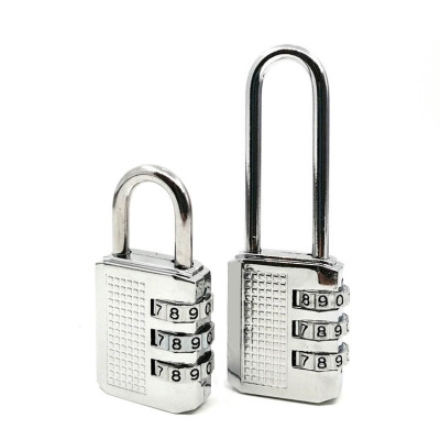 Factory Direct Supply Long Beam Zinc Alloy Password Lock Gym Cabinet Lock Ten-Button Password Lock Padlock