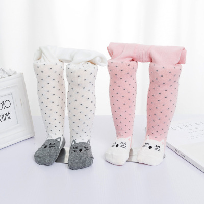Spring and Autumn Baby's Tights Korean Style Children's Socks Baby Coaster Cotton Children's Socks Wholesale