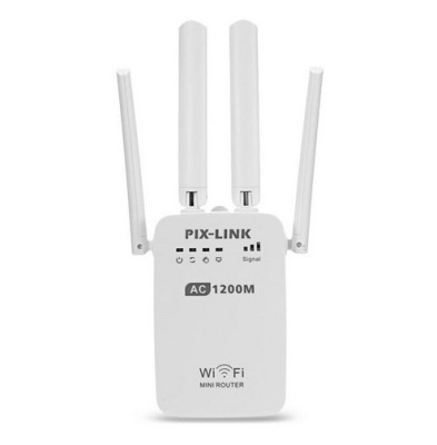 1200M Dual-Frequency WiFi Mini Enhanced Repeater High Power Home Use and Commercial Use Wireless through-Wall Router AC05