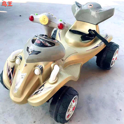 Children's Rechargeable Motorcycle Double Drive Battery Power Remote Control Plastic Toy Car Children's Electric Motor