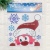 PVC Flat Christmas Snowman Moose Head Decorative Sticker Christmas Background Decorative Sticker PVC Transparent Sticker